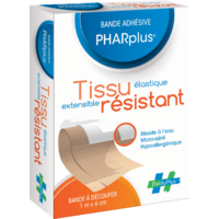 PHARplus® Bande Tissu résistant - 1 m x 6 cm