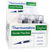 Thermomètre rectal flexible