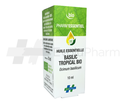 Pharm'Essentiel Huile Essentielle de Basilic Bio 10 ml
