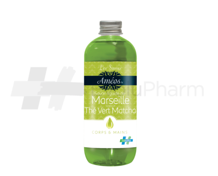 Améos® Savon liquide de Marseille Thé Vert Matcha 75 ml