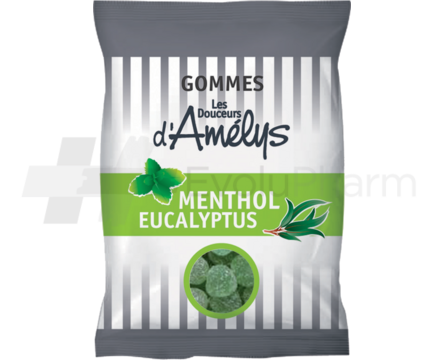 Les Douceurs d'Amelys Gommes menthol eucalyptus 100 g