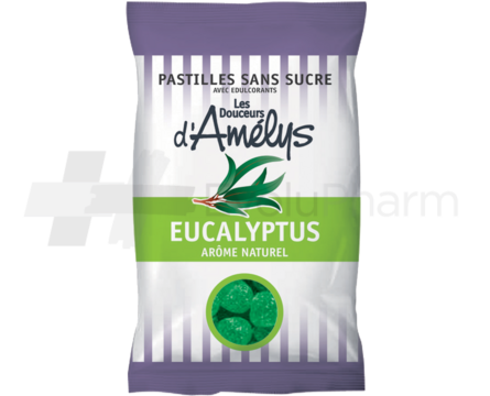 Les Douceurs d'Amelys Pastilles sans sucre eucalyptus 80 g