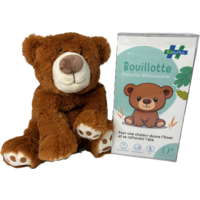 Bouillotte peluche EvoluPlus déhoussable ours