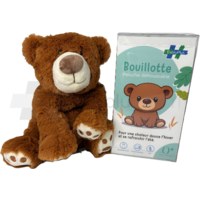 Bouillotte peluche EvoluPlus déhoussable ours