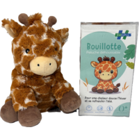 Bouillotte peluche EvoluPlus déhoussable Girafe