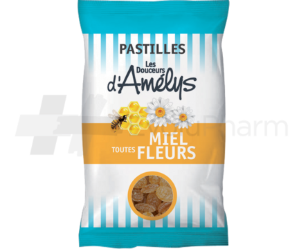 Les Douceurs d'Amelys Pastilles miel toutes fleurs 100 g
