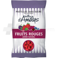 Les Douceurs d'Amelys Pastilles sans sucre fruits rouges 80 g