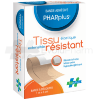 PHARplus® Bande Tissu résistant - 1 m x 6 cm