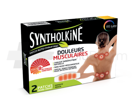 Syntholkiné patchs chauffants grands formats x2