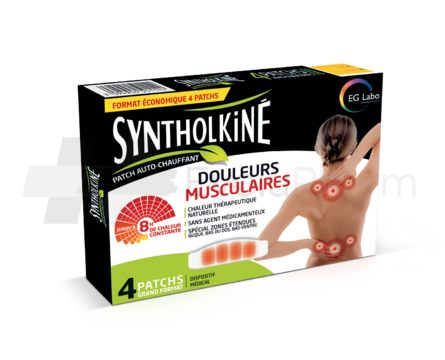 Syntholkiné patchs chauffants grands formats x4
