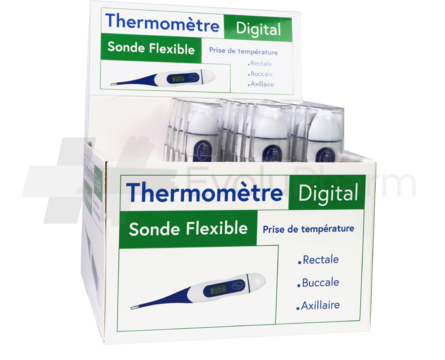 Thermomètre rectal flexible
