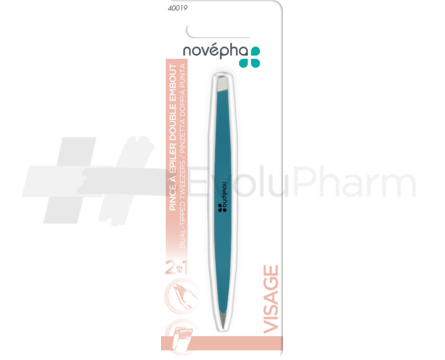 Novépha Pince à épiler double embout